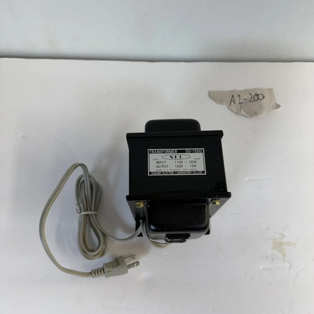S.E.L. SU-1500 Step-Down Transformer 110V-120V to 100V 15A Japan Import A2-200